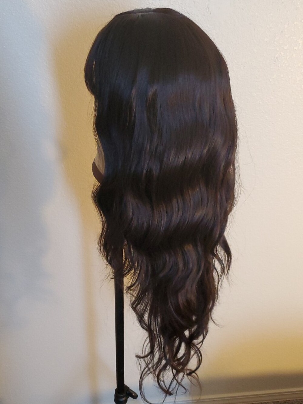 Virgin Human Hair V-Part Wig with Hair Topper - Picture 11 of 15